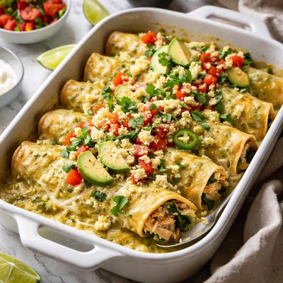 Image of Chicken Spinach Enchiladas