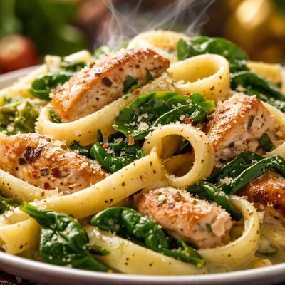 Image of Chicken Spinach Fettuccini