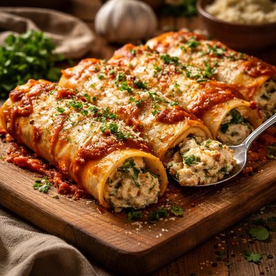 Image of Chicken Spinach Manicotti