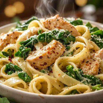 Image of Chicken Spinach Pasta