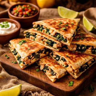 Image of Chicken Spinach Quesadillas