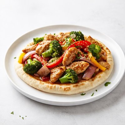 Image of Chicken Stir Fry on Pita Bread
