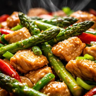 Image of Chicken Stir Fry with Asparagus