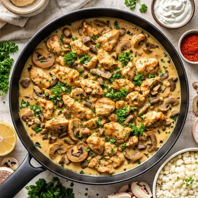 Image of Whole30 Chicken Stroganoff