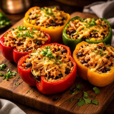 Image of Chicken Stuffed Chili Bell Peppers