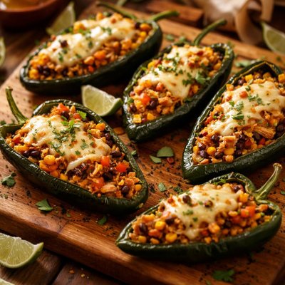 Image of Chicken Stuffed Poblano Chiles