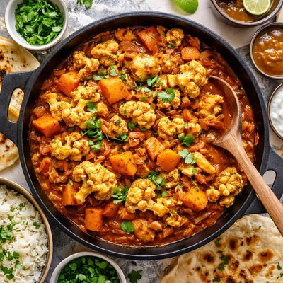 Image of Chicken Sweet Potato and Cauliflower Vindaloo