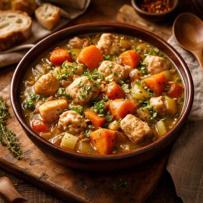 Image of Chicken Sweet Potato Crock Pot Stew