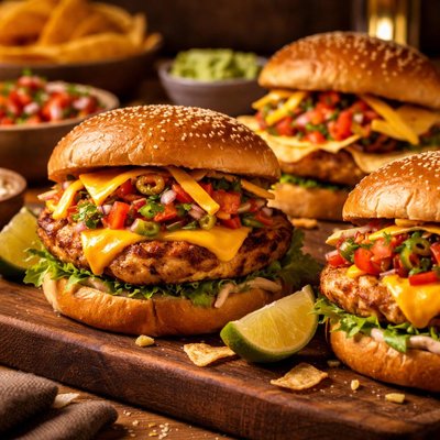 Image of Chicken Taco Burgers