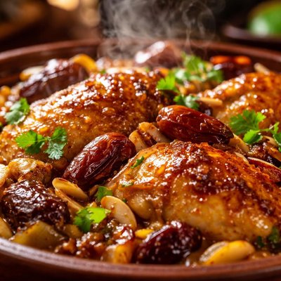 Image of Chicken Tagine with Dates and Honey