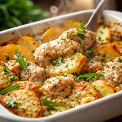 Image of Chicken Tarragon and Potato Casserole