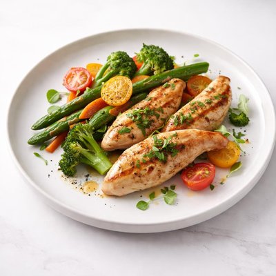 Image of Chicken Tenderloins and Veggies