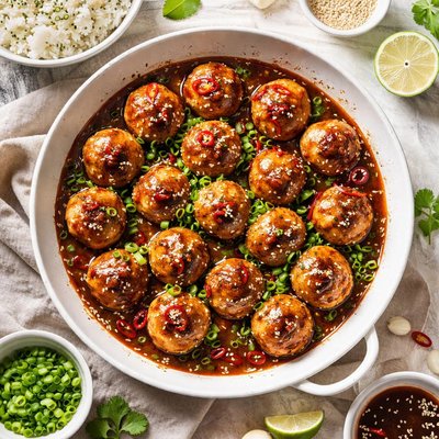 Image of Chicken Teriyaki Meatballs