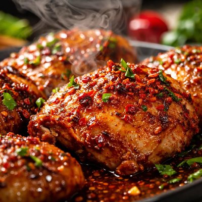 Image of Chicken Thighs in Chilli Marinade