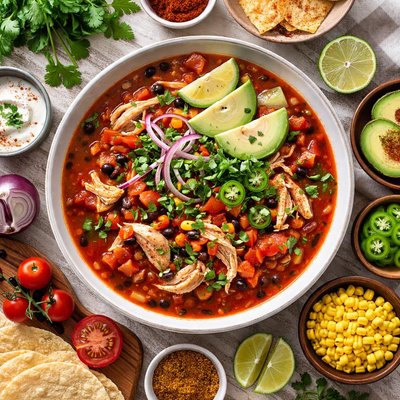 Image of Chicken Tomato Soup Mexican Style