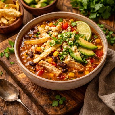 Image of Chicken Tortilla Soup in a Flash