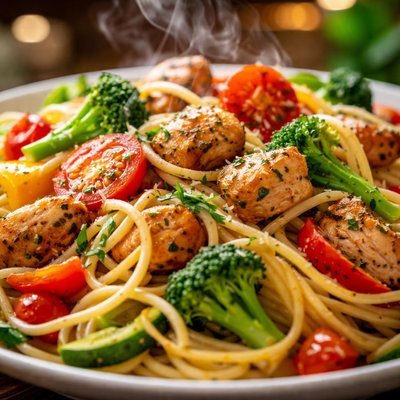 Image of Chicken Vegetable Spaghetti