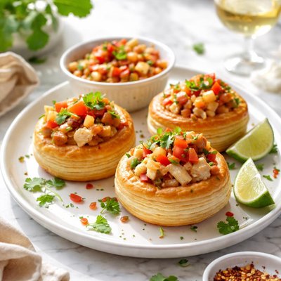 Image of Chicken Vol Au Vents with Sweet and Sour Salsa