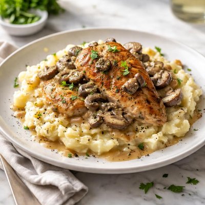 Image of Chicken W Cream of Mushroom Potatoes
