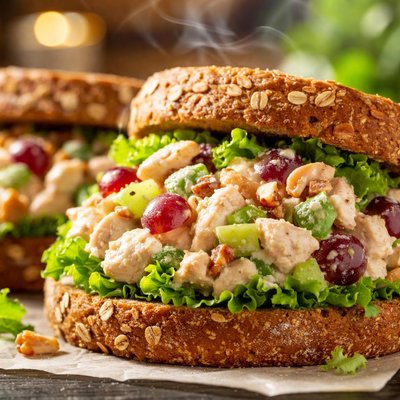 Image of Chicken Waldorf Sandwiches Diabetic