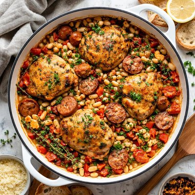 Image of Chicken White Bean and Sausage Cassoulet