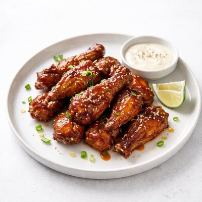 Image of Chicken Wings with Bourbon Molasses Glaze