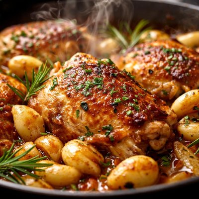 Image of Chicken with 40 Garlic Cloves