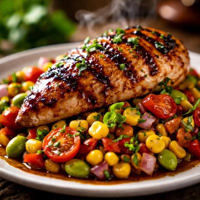 Image of Chicken with Balsamic Succotash