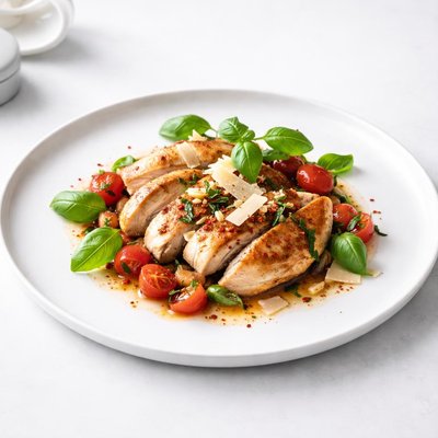 Image of Chicken with Basil and Parmesan