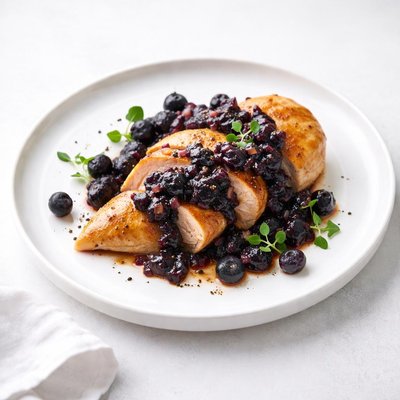 Image of Chicken with Blueberry Ginger Chutney