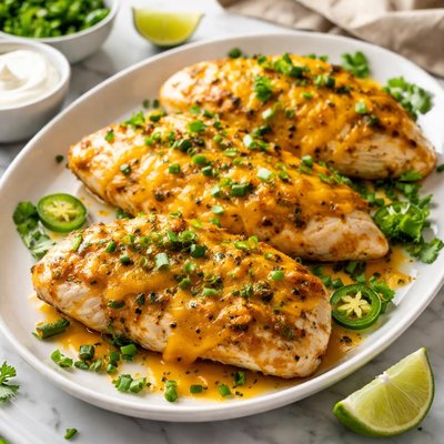 Image of Chicken with Cheddar and Green Chilies