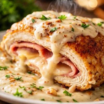 Image of Chicken with Cordon Bleu Gravy