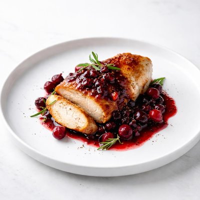 Image of Chicken with Cranberry Sauce