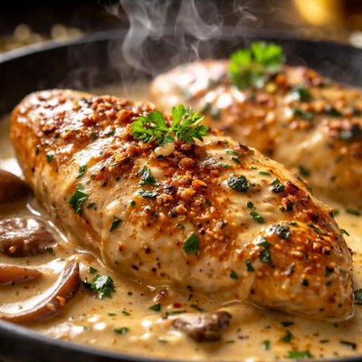 Image of Chicken with Creamed Rum Sauce
