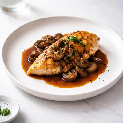 Image of Chicken with Cremini Mushroom Port Sauce