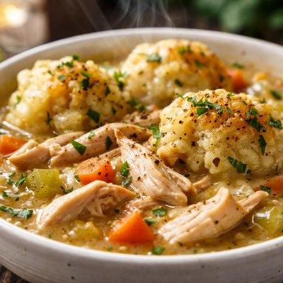 Image of Chicken with Dumplings and Pan Gravy