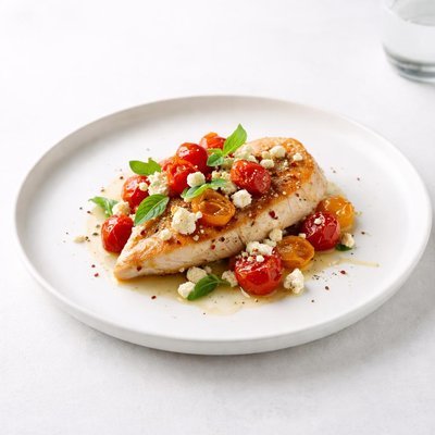 Image of Chicken with Feta Cheese and Tomatoes