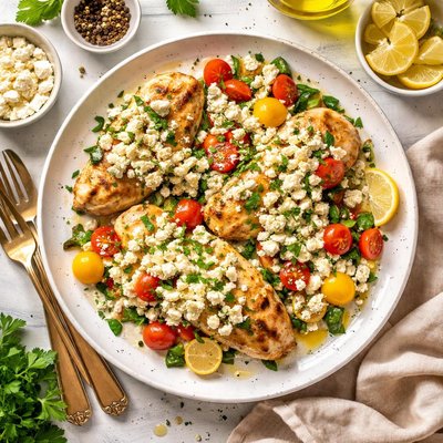 Image of Chicken with Feta Sauce