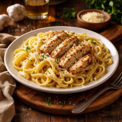 Image of Chicken with Fettuccine