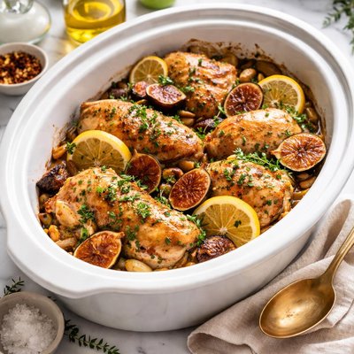 Image of Chicken with Figs and Lemon Crock Pot