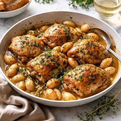 Image of Chicken with Forty Cloves of Garlic