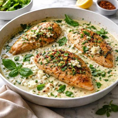 Image of Chicken with Fresh Herb Mascarpone