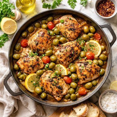 Image of Chicken with Green Olives