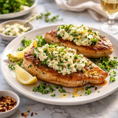 Image of Chicken with Homemade Herb Cheese