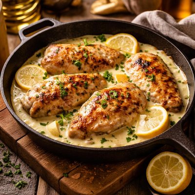 Image of Chicken with Lemon and Cream
