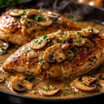 Image of Chicken with Mushroom Gravy for Two