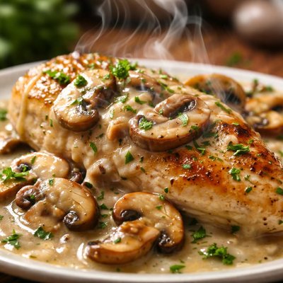 Image of Chicken with Mushroom Sauce
