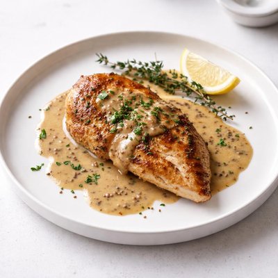 Image of Chicken with Mustard Pan Sauce