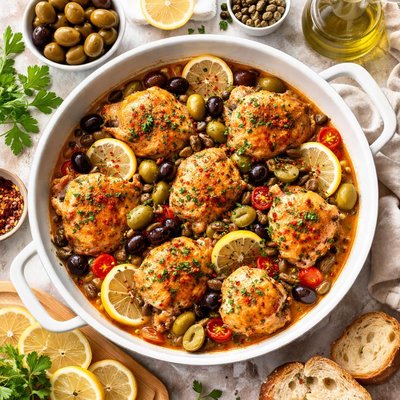 Image of Chicken with Olives and Lemon