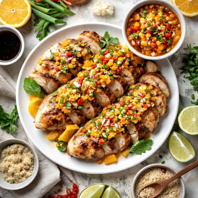Image of Chicken with Orange Soy Salsa Light